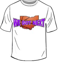 White T-shirt design template